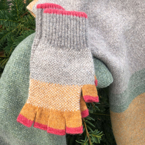 Melange Fingerless Gloves