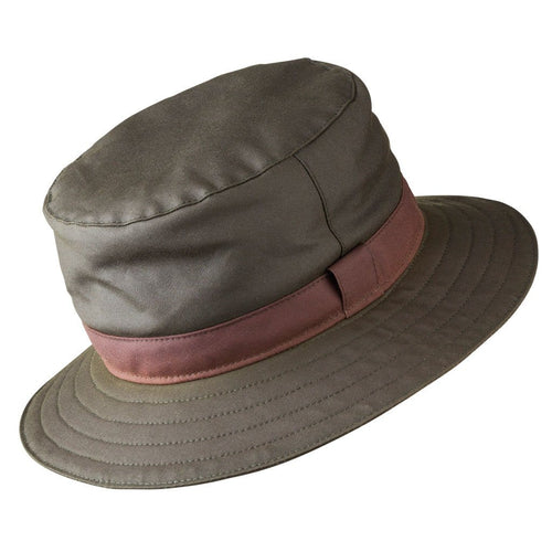 Olney Headwear Wax Spey Mens Olive Rain Hat